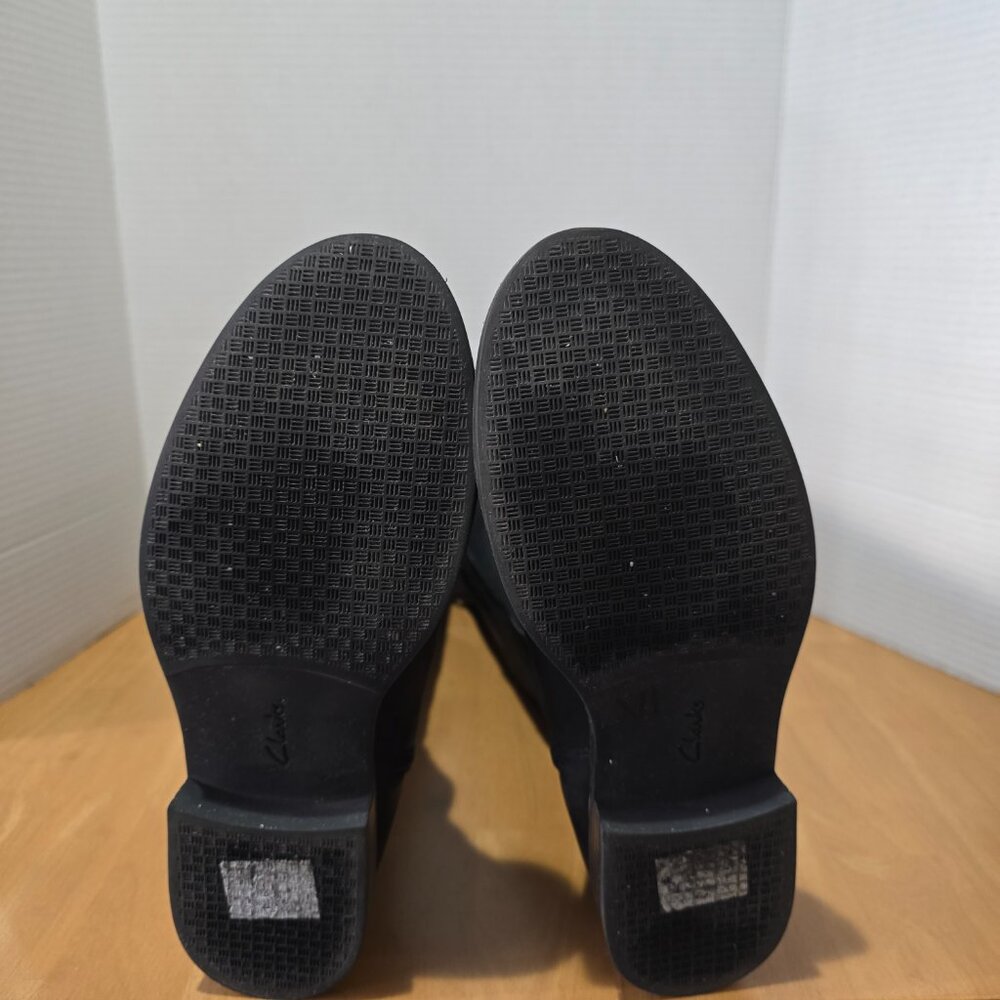 Clarks Collection Women's Ultimate Comfort Riding Boots Black Leather Size 11M - Picture 8 of 12